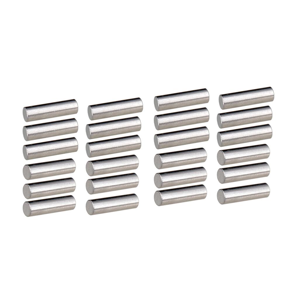 24 Pieces Alnico 5 Humbucker Pickup Polepiece Magnet Slug Rods 15mm+18mm