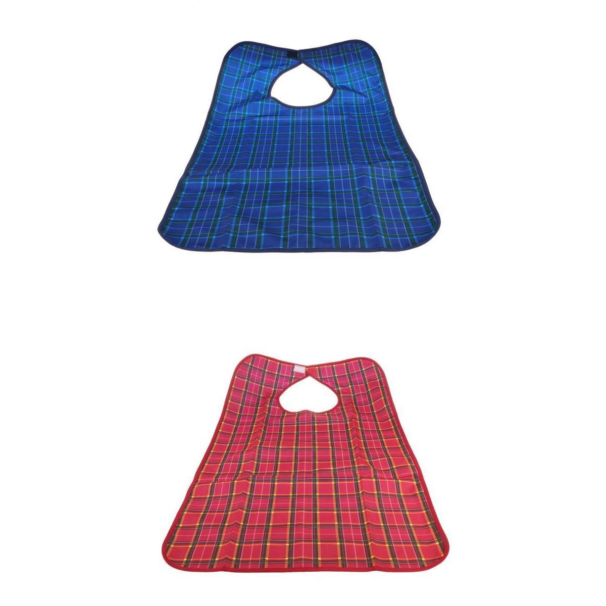 2x Waterproof Adults Elder Mealtime Cloth Protector Disability Aid Bib