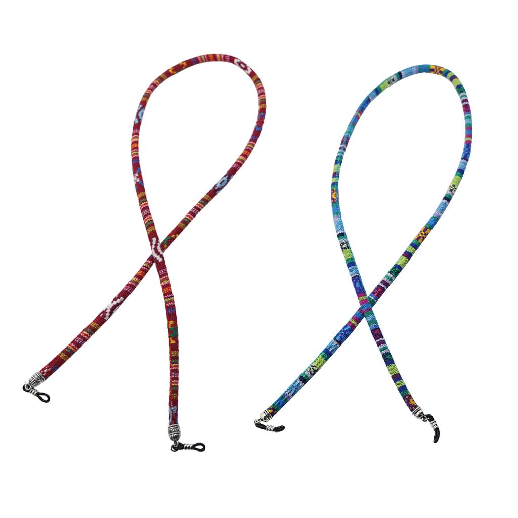 2 Pieces Sunglasses Neck Cord Strap Eyeglass Glasses String Lanyard Holder