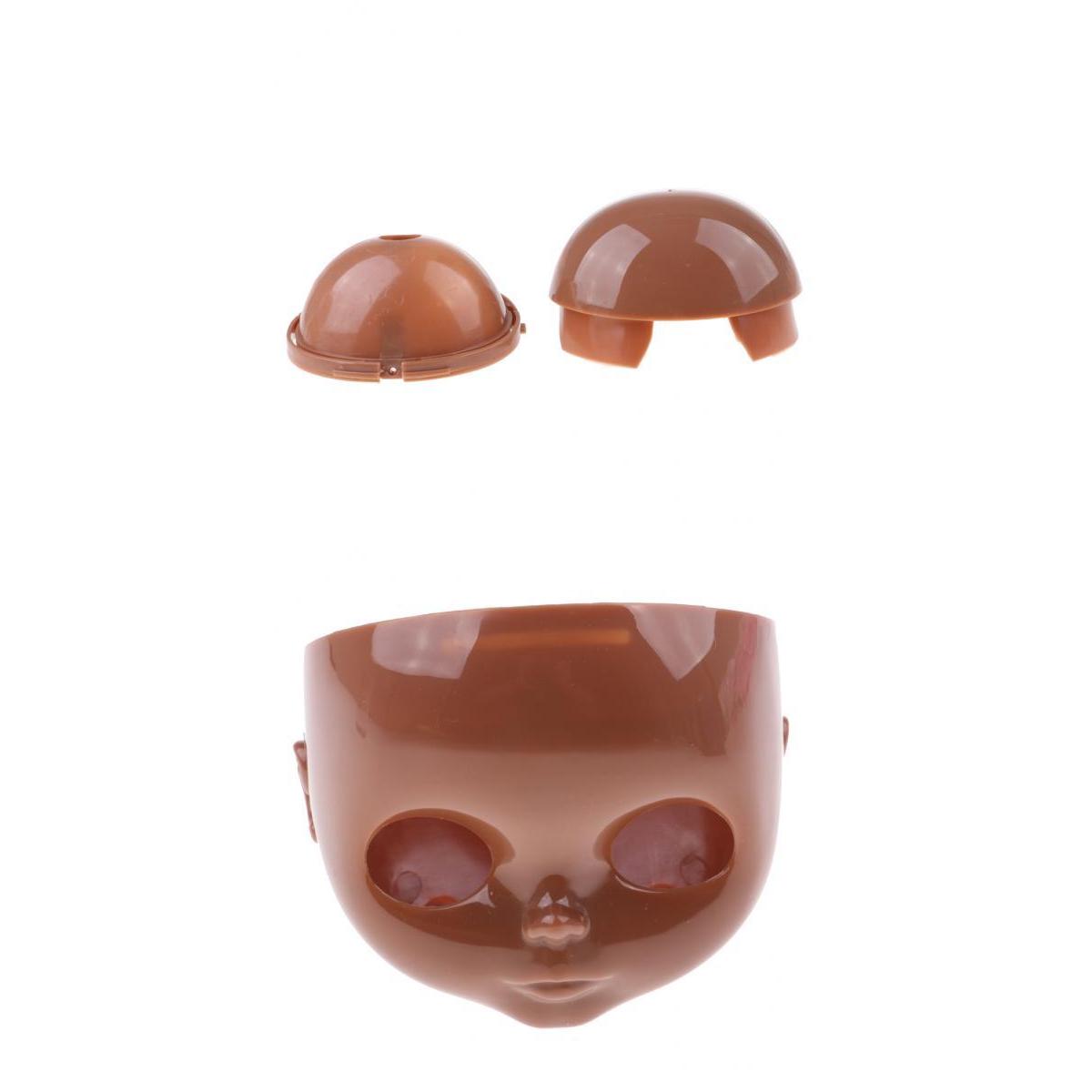 12inch Doll Faceplate Backplate Head Shell Scalp Set for RBL Neo Blythe Doll