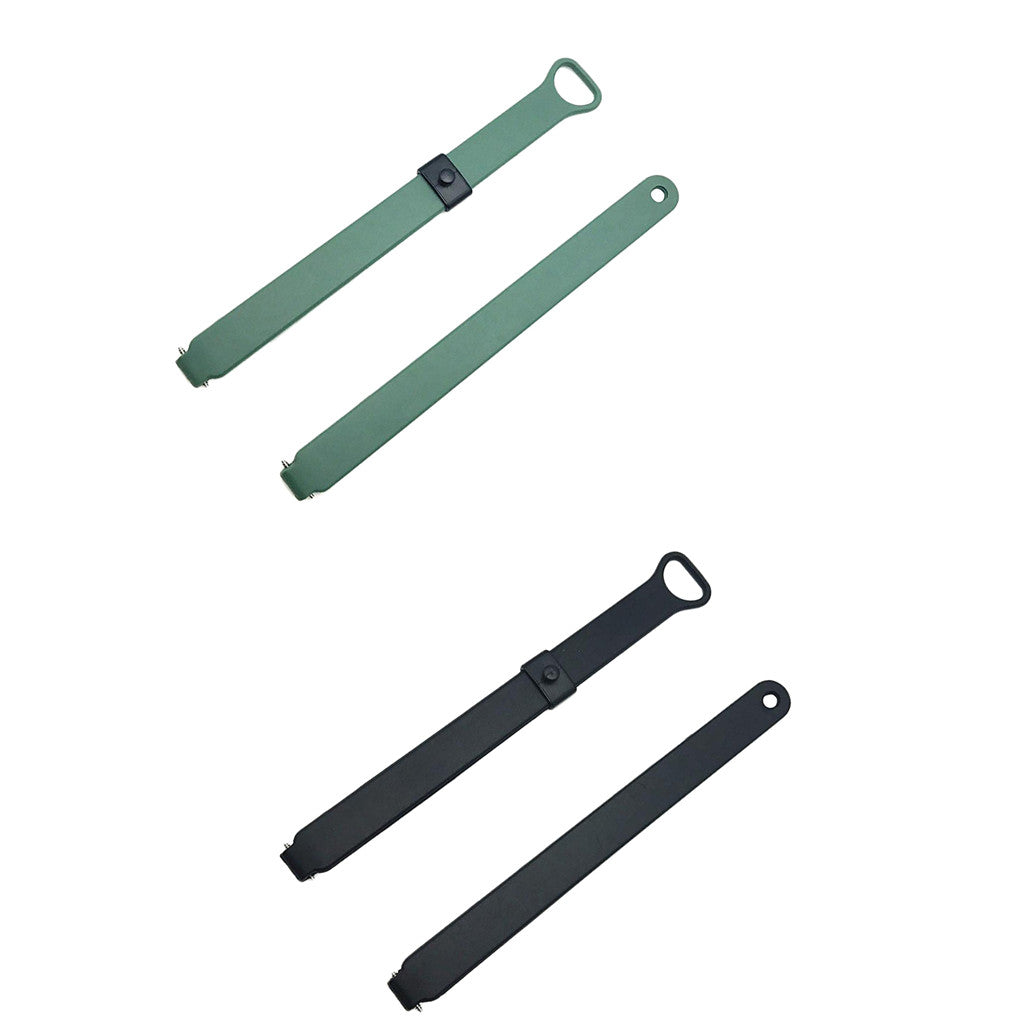 2 Pieces Watch Band Wrist Strap For Misfit Ray Fitness Tracker Black+Green