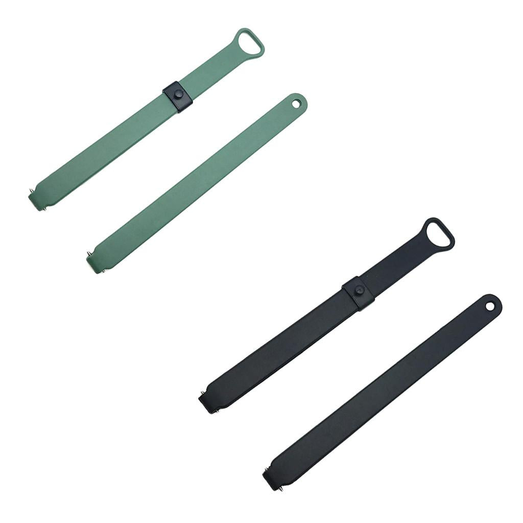 2 Pieces Watch Band Wrist Strap For Misfit Ray Fitness Tracker Black+Green
