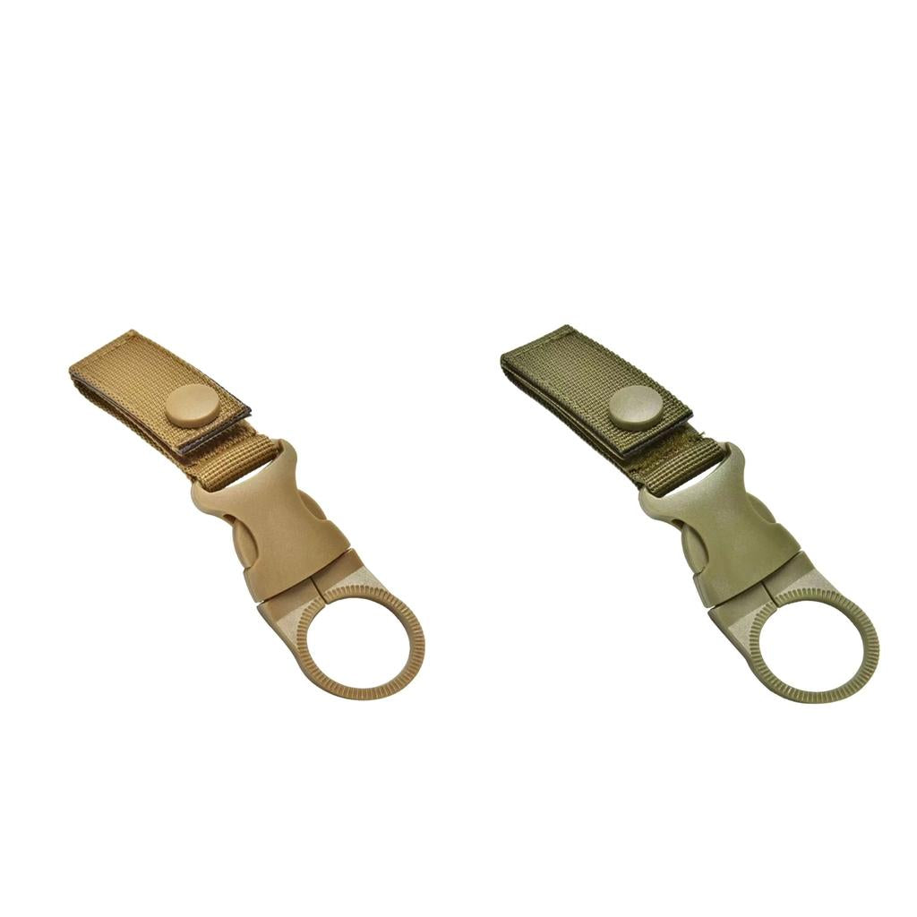 2pcs Nylon Molle Webbing Buckle Quick Release Water Bottle Hanging Strap