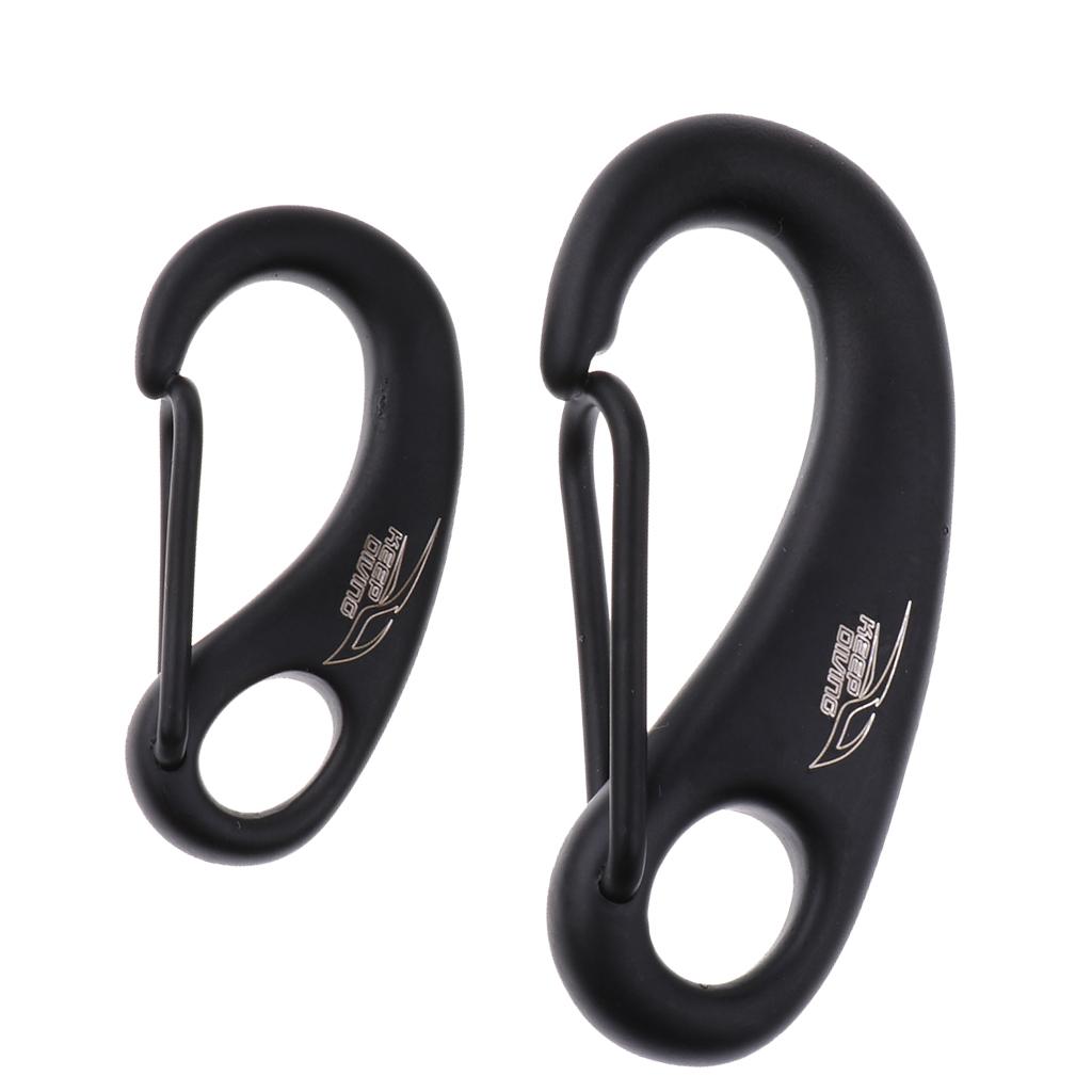 2 Pack Scuba Diving Stainless Steel Egg Quick Link Carabiner Snap Hook Clip