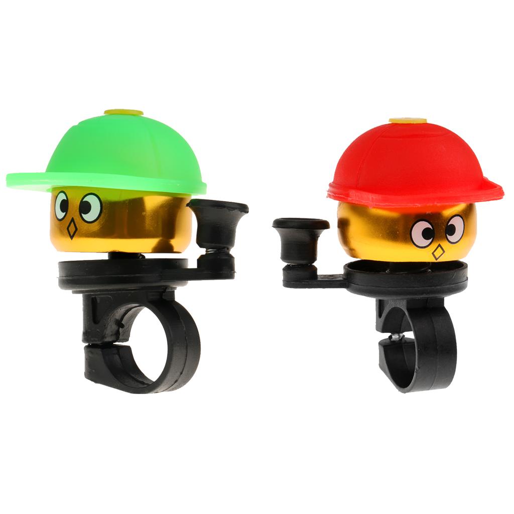 2 Pieces Kids Aluminium Alloy Alarm Bell Ring Bike Bicycle Handlebar Horn