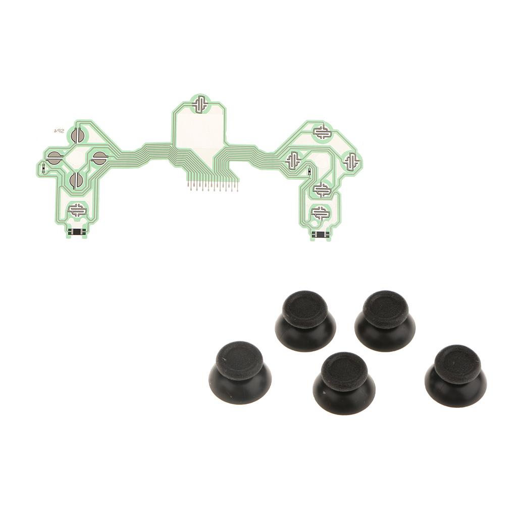 Conductive Film Cable Circuit Board + Analog Stick Cover for Sony PS4