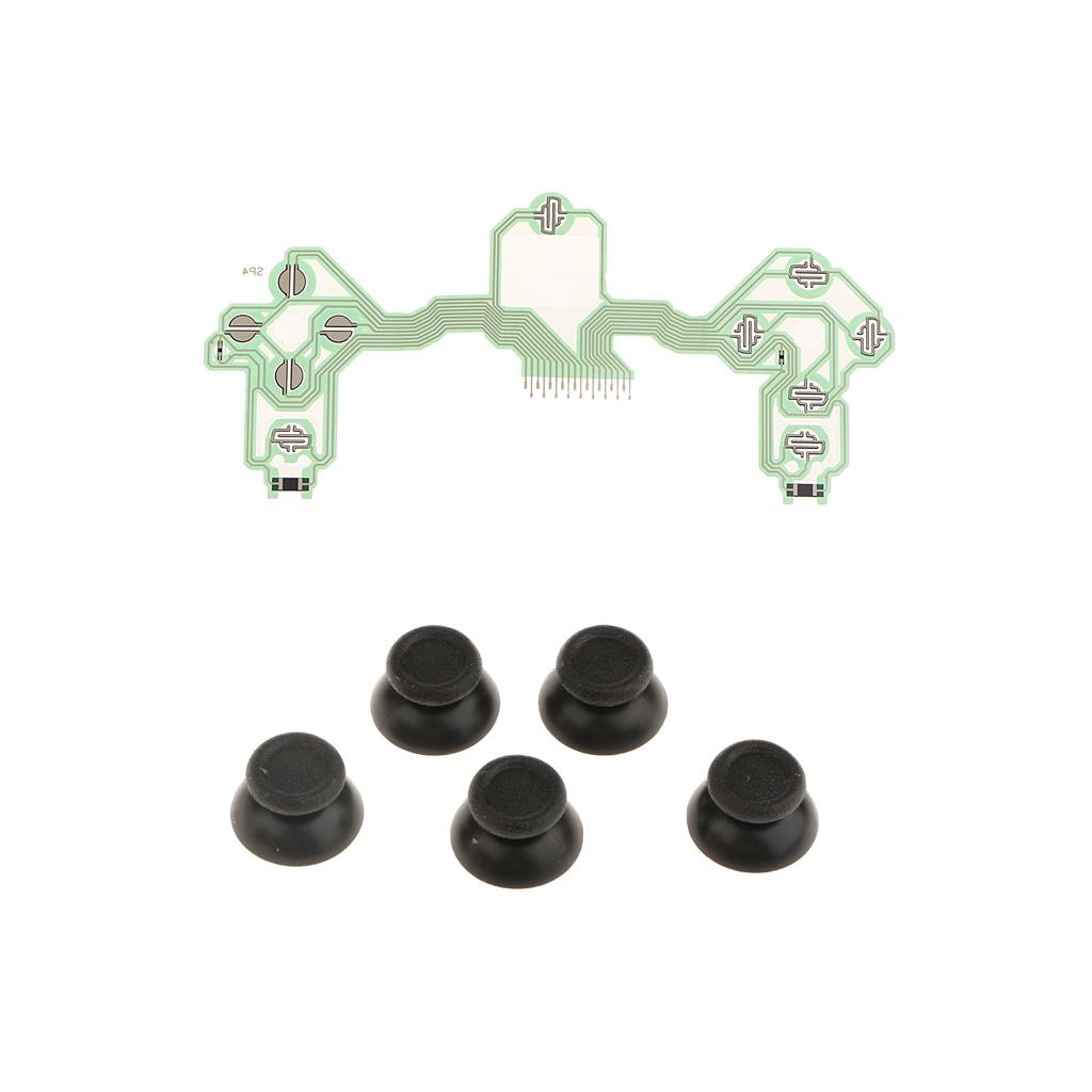 Conductive Film Cable Circuit Board + Analog Stick Cover for Sony PS4
