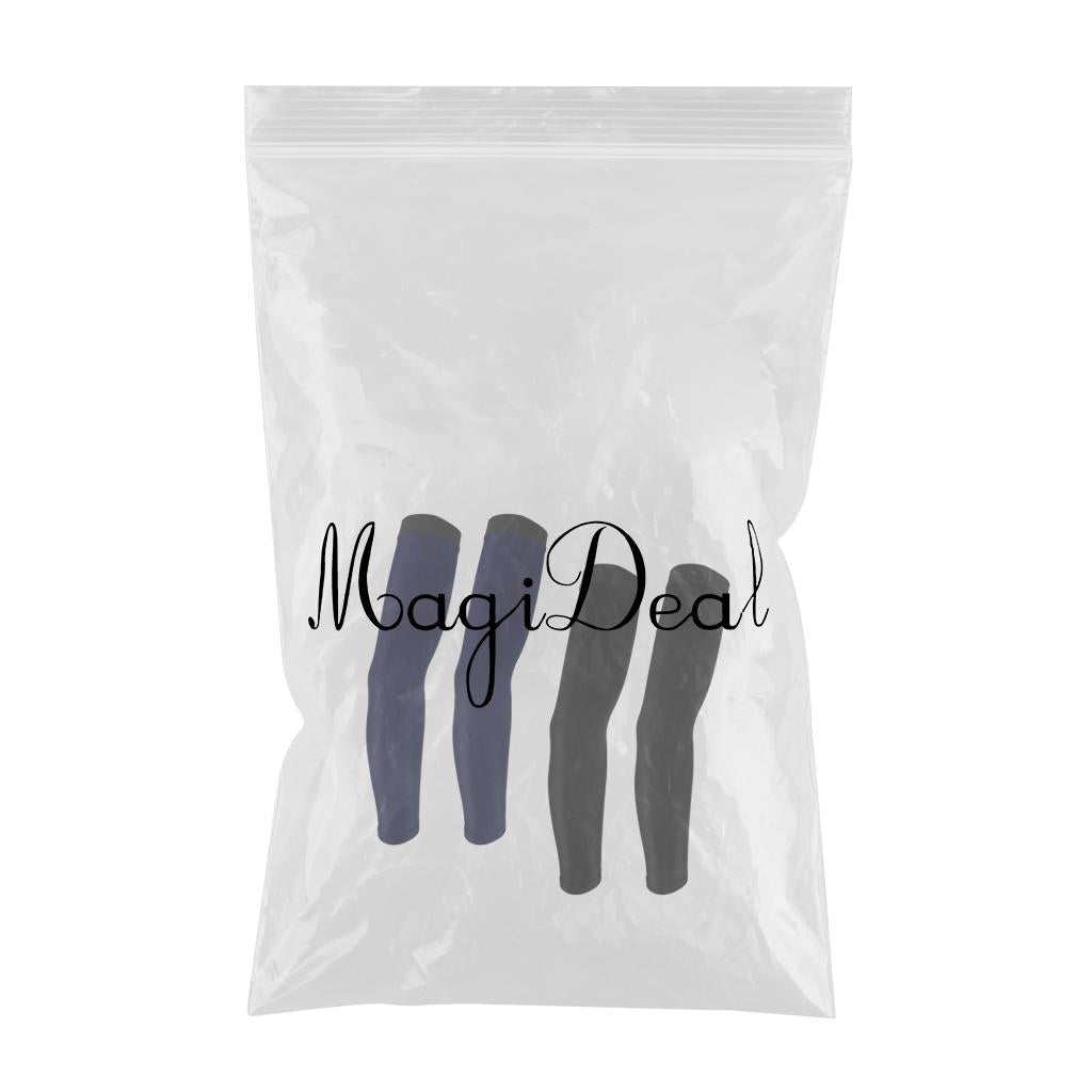 2 Pairs Arm Long Sleeve Sports Basketball Bike Compression Guard Protector