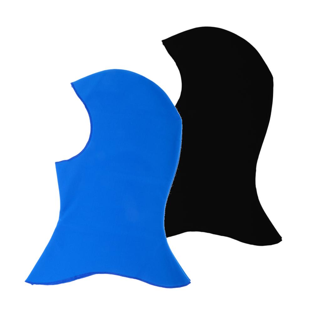 2Pcs Fashion Pool Mask Head Sunblock UV Sun Protection Face Mask Swim