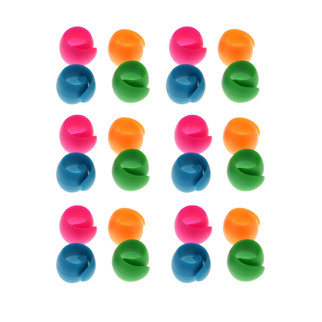 24x Mixed Silicone Thread Spool Huggers Bobbins Sewing Machine Accessories