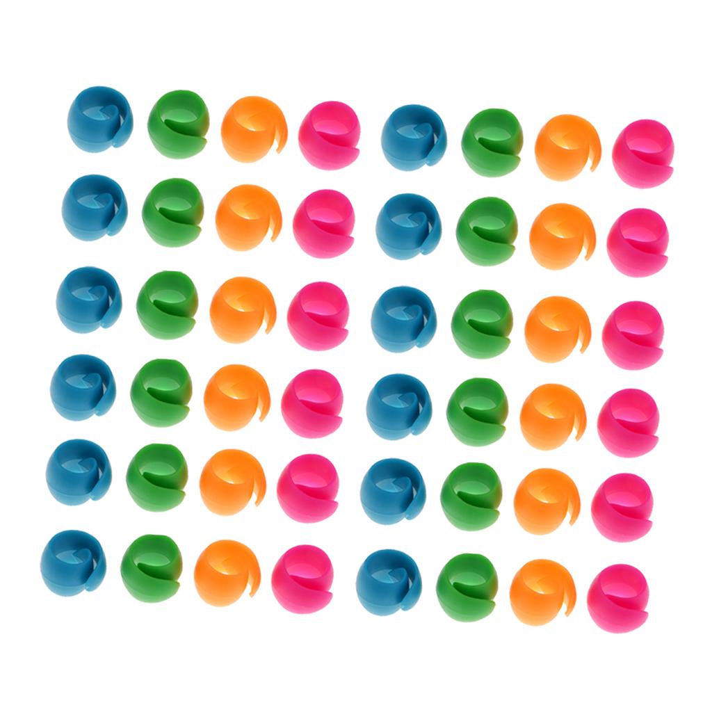 48pcs Mixed Silicone Thread Spool Huggers Sewing Machine Accessories