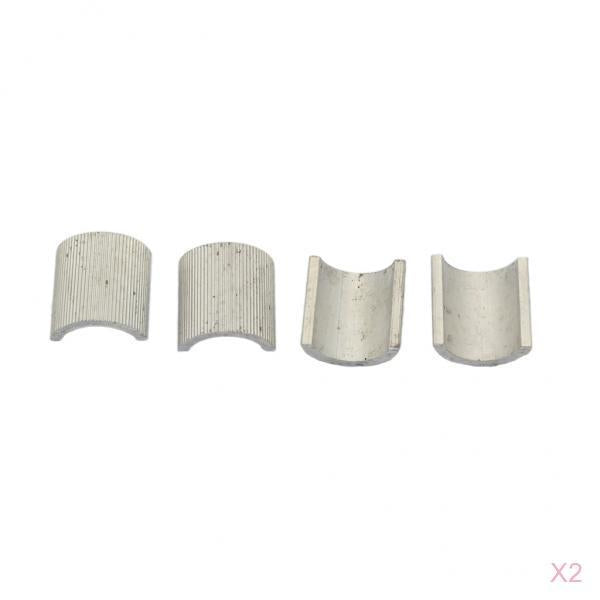 7/8 Handlebars to 1" Mounts Risers Clamps Conversion Shims Spacers Set of 8"