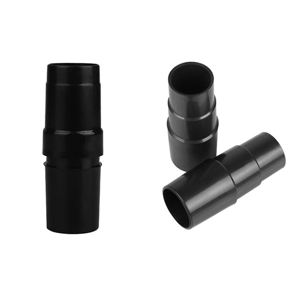 3 x Vacuum Cleaner Brush Nozzle Hose Connector Adapter 32mm Inner Dia. Black