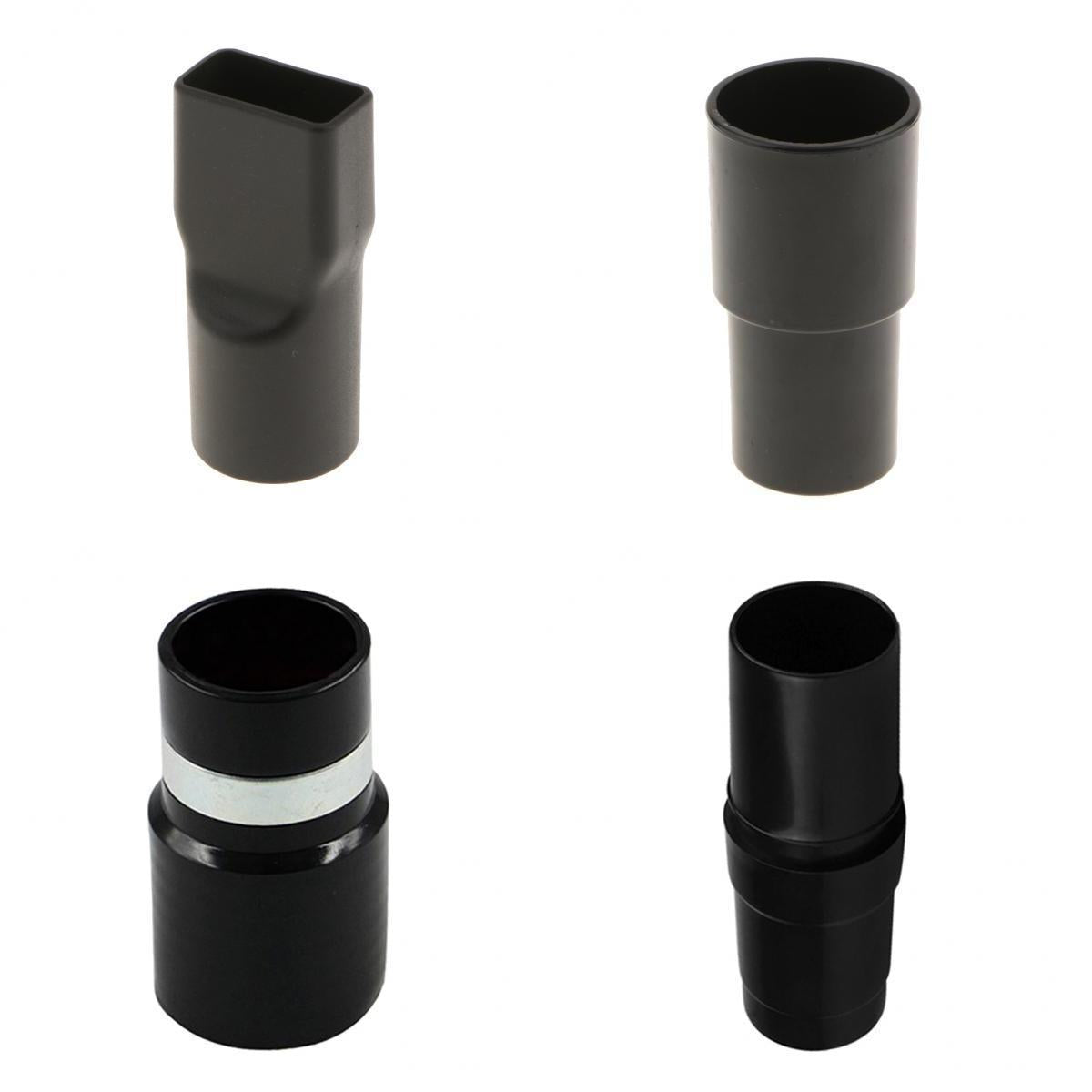 4 x Vacuum Cleaner Brush Nozzle Hose Connector Adapter 32mm Inner Dia. Black