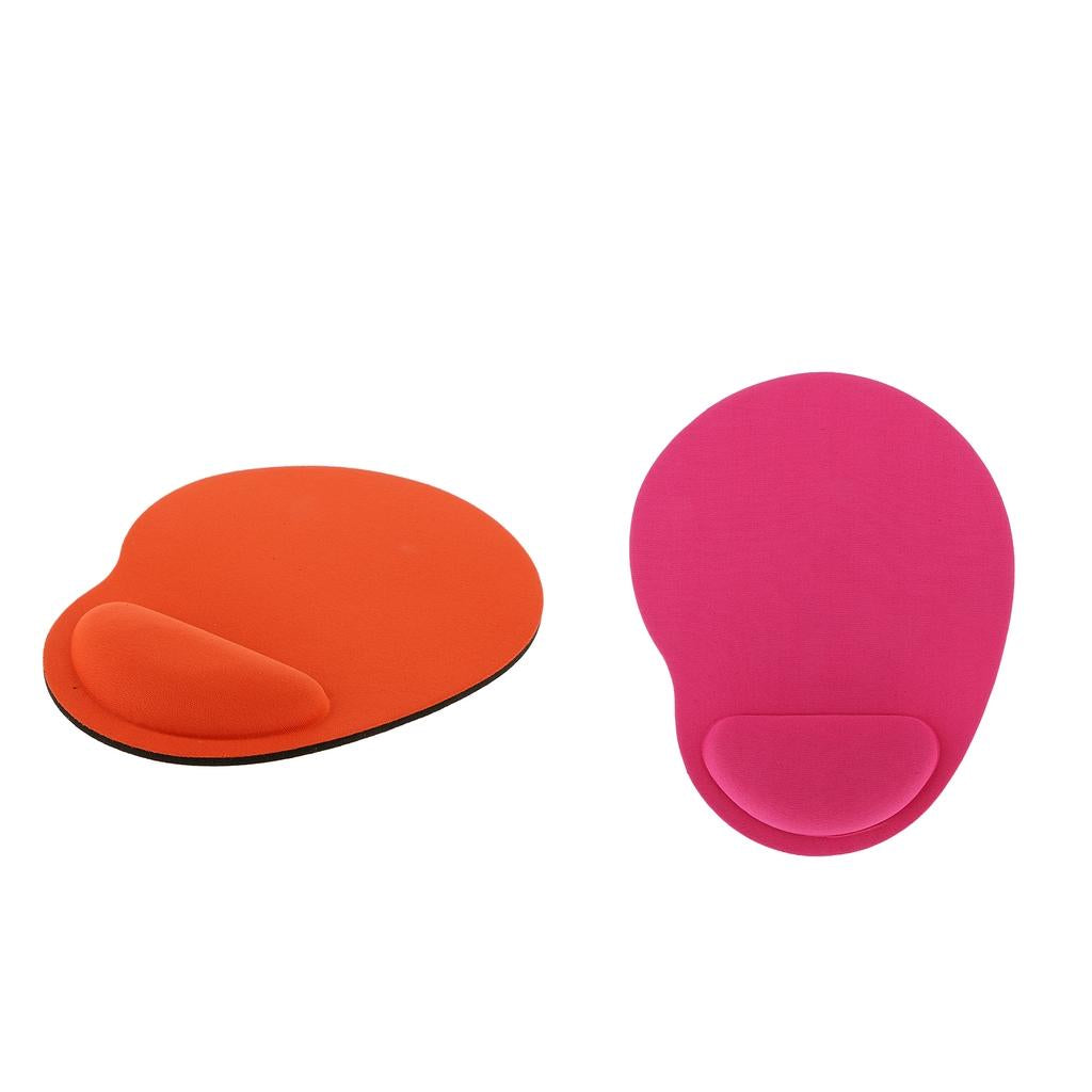 2Pcs Comfort Soft Gel Rest Wrist Support Mat Mouse Pad Gaming for Computer