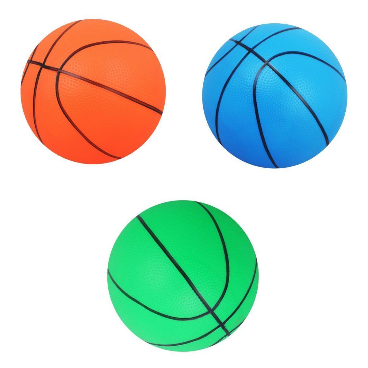 3 Piece 6 Inch Kids Mini Inflatable Basketball Indoor Outdoor Game Toy