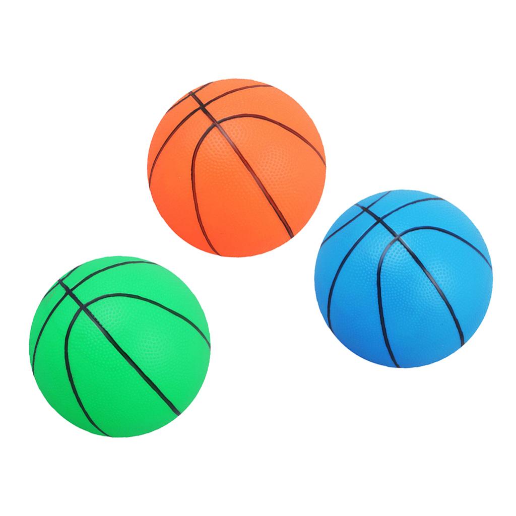 3 Piece 6 Inch Kids Mini Inflatable Basketball Indoor Outdoor Game Toy