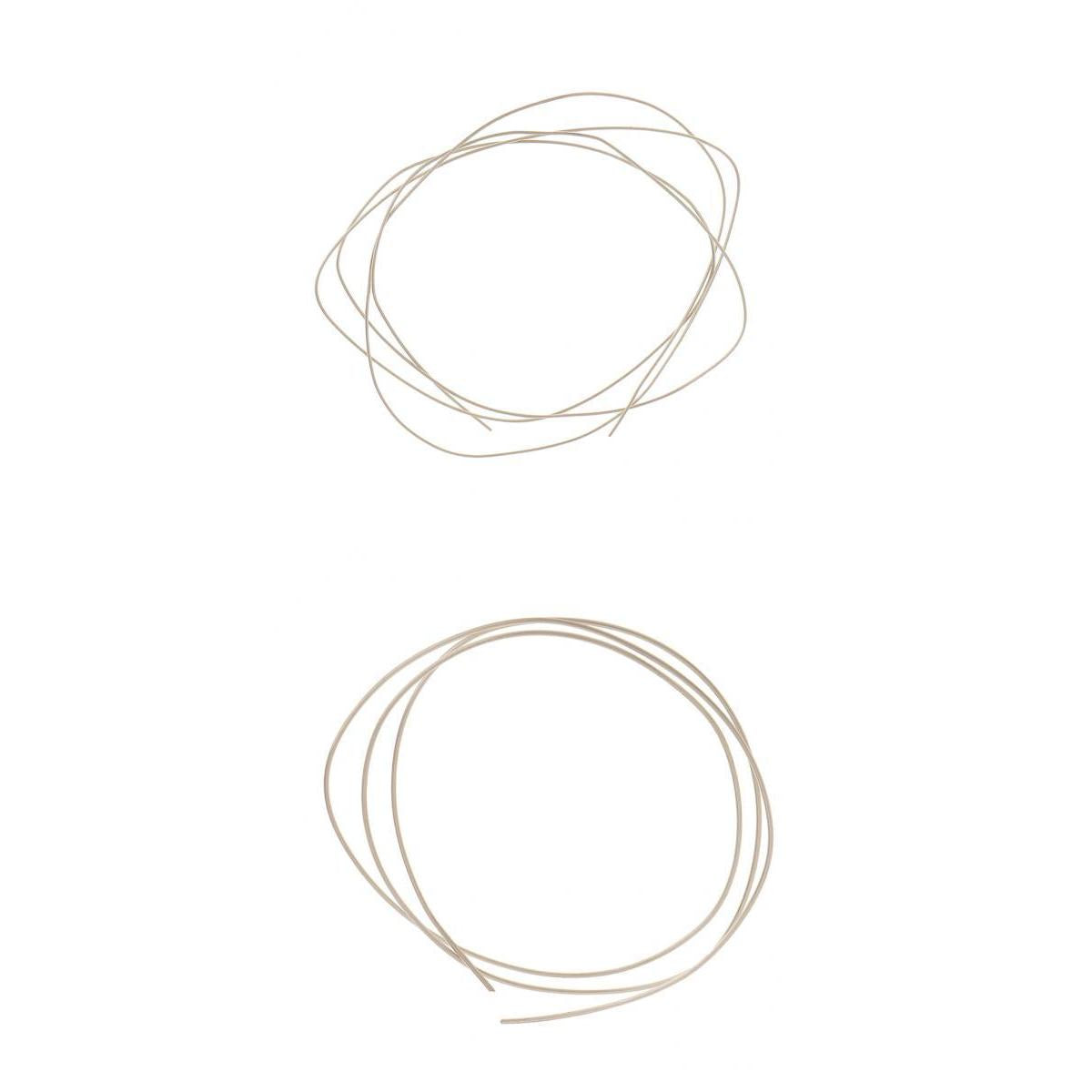 2 Pieces 50cm 925 Solid Sterling Silver Wire DIY Jewelry Making Crafts