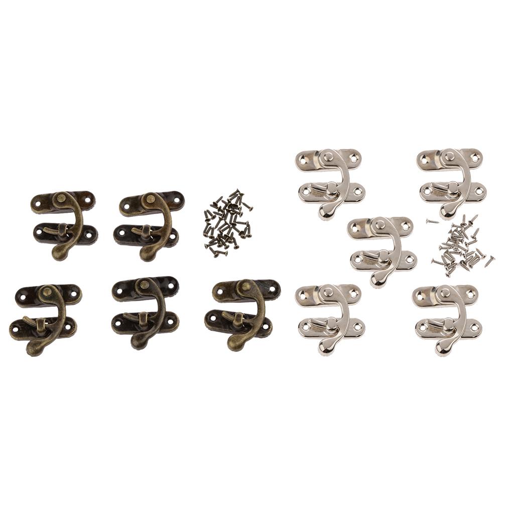 10 Sets Swing Lock Clasp Swing Bag Clasp Box Latch Closure Chest Hook