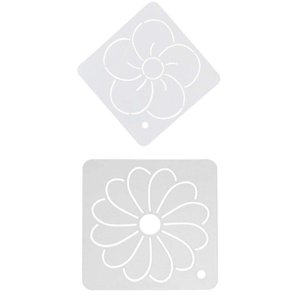 2pcs Square Quilt Template Stencils for Embroidery Patchwork Sewing Craft