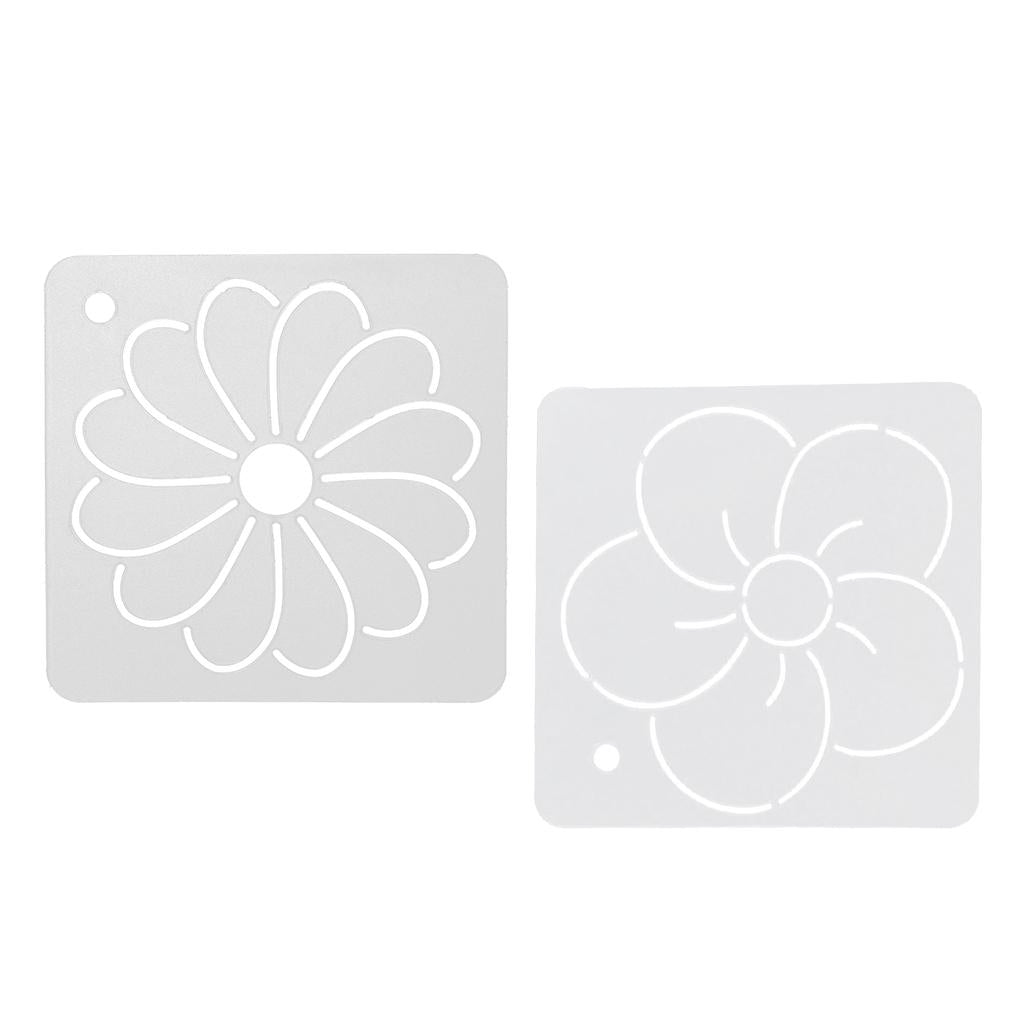 2pcs Square Quilt Template Stencils for Embroidery Patchwork Sewing Craft