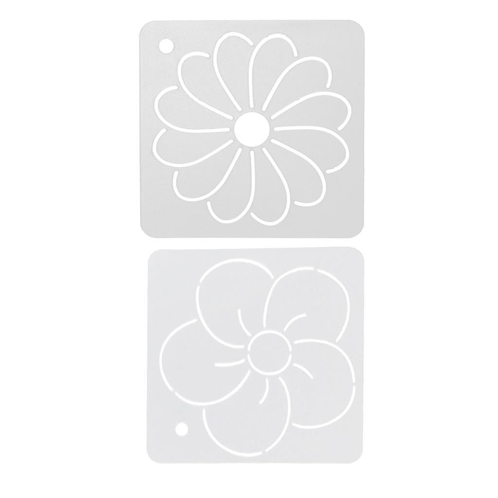2pcs Square Quilt Template Stencils for Embroidery Patchwork Sewing Craft