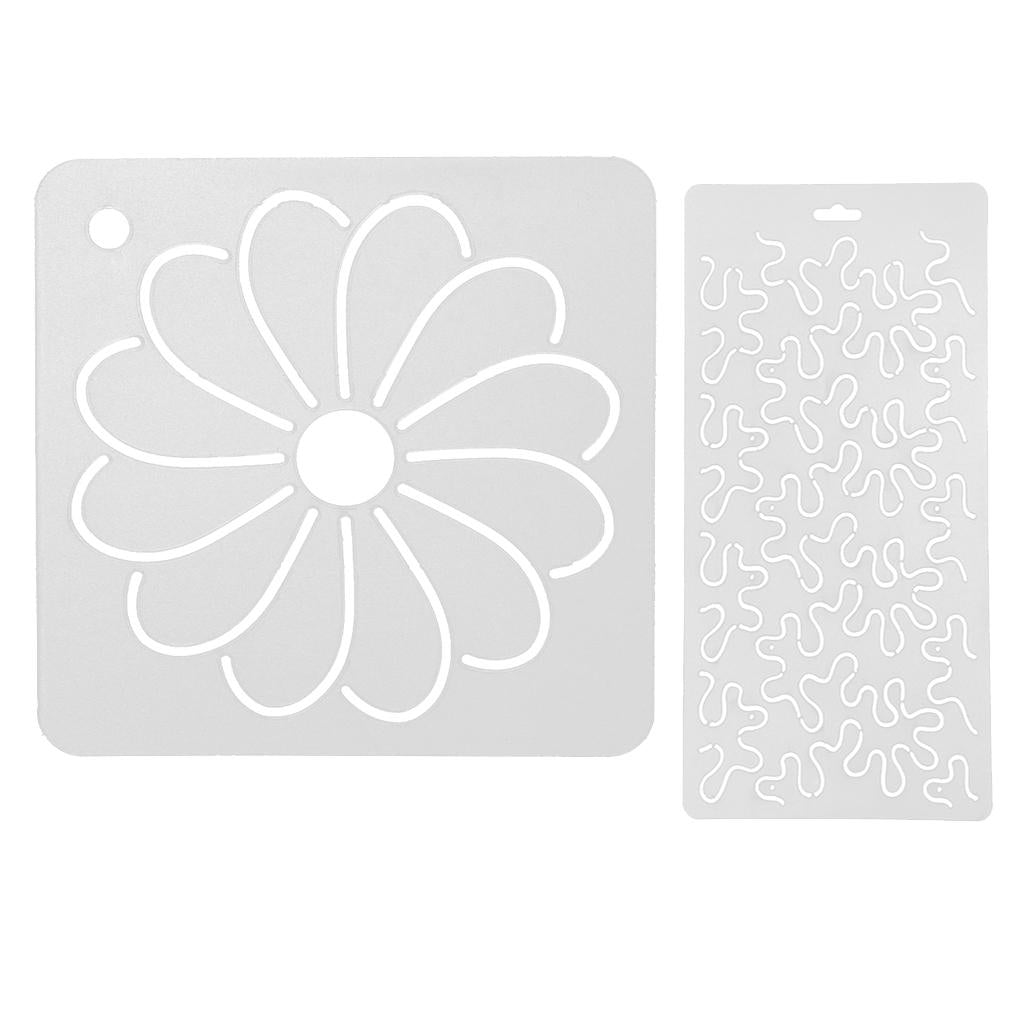 2pcs Quilt Template Stencils for Quilting Embroidery Patchwork Sewing Craft