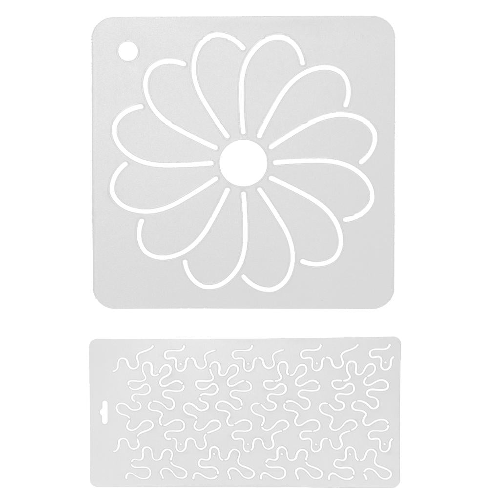 2pcs Quilt Template Stencils for Quilting Embroidery Patchwork Sewing Craft
