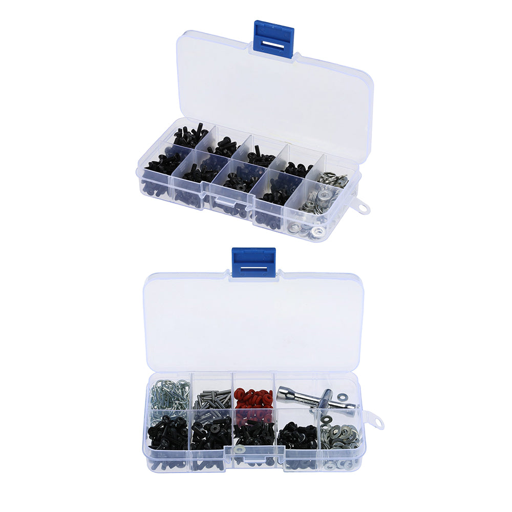 450x Repair Flat Round Head Bolt Nut Screw Tool Box for 1/10 HSP RC Car Accs