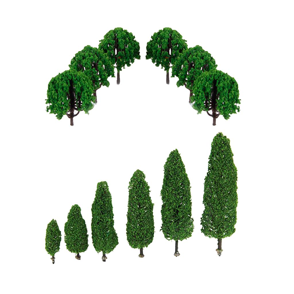 26 Pieces 1:100 Scenery Landscape Train Model Scale Trees