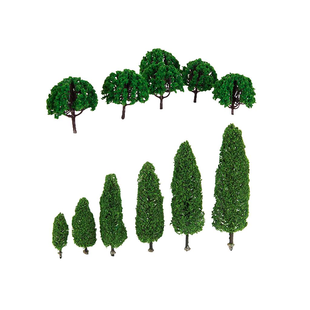 26 Pieces 1:100 Scenery Landscape Train Model Scale Trees