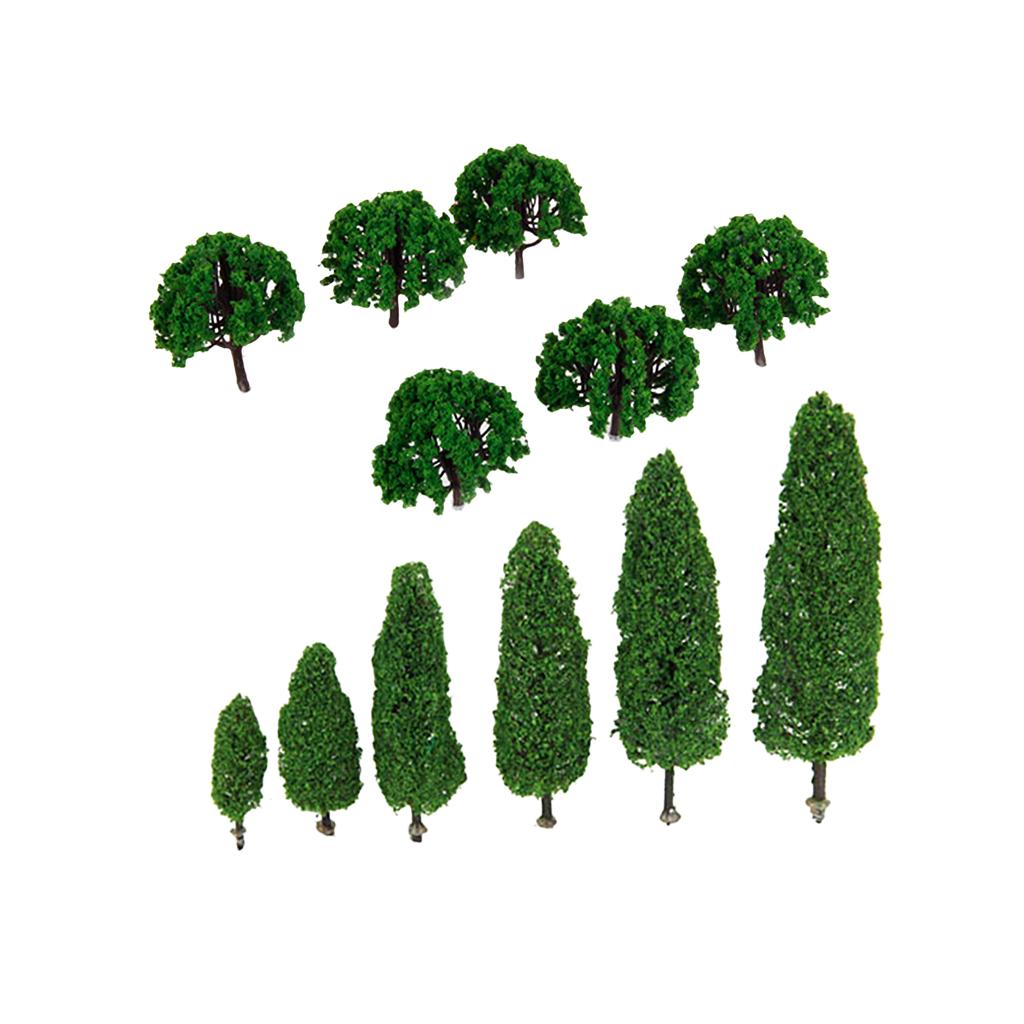 26 Pieces 1:100 Scenery Landscape Train Model Scale Trees