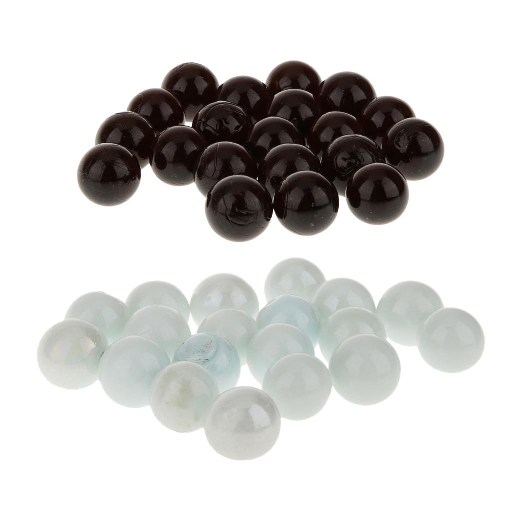 40 Pieces 16mm Assorted Glass Marbles Traditional Game Play Toys