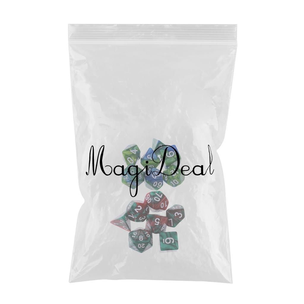14 Pieces Polyhedral Dice for Dungeons and Dragons Dice Set Table Games
