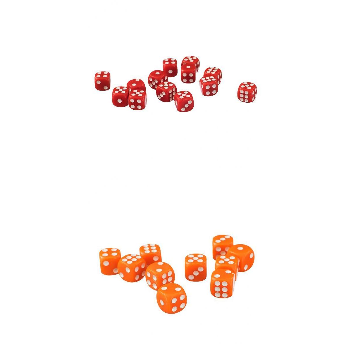 100 Pieces Opaque Six Sided D6 Spot Dice Games for Dungeons and Dragons RPG
