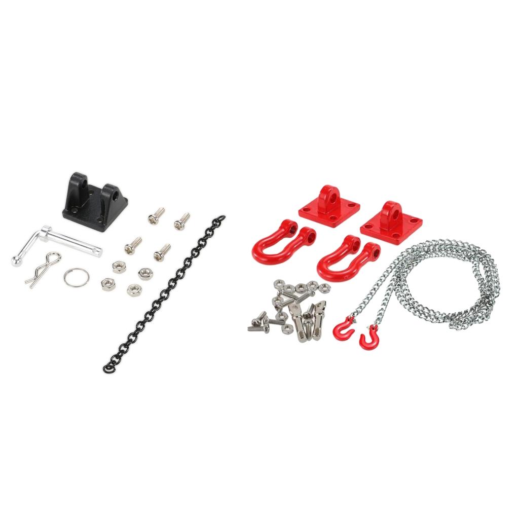 1:10 RC Rock Crawler Tow Hook Shackle Trailer Chain fr Axial SCX10 RC4WD D90