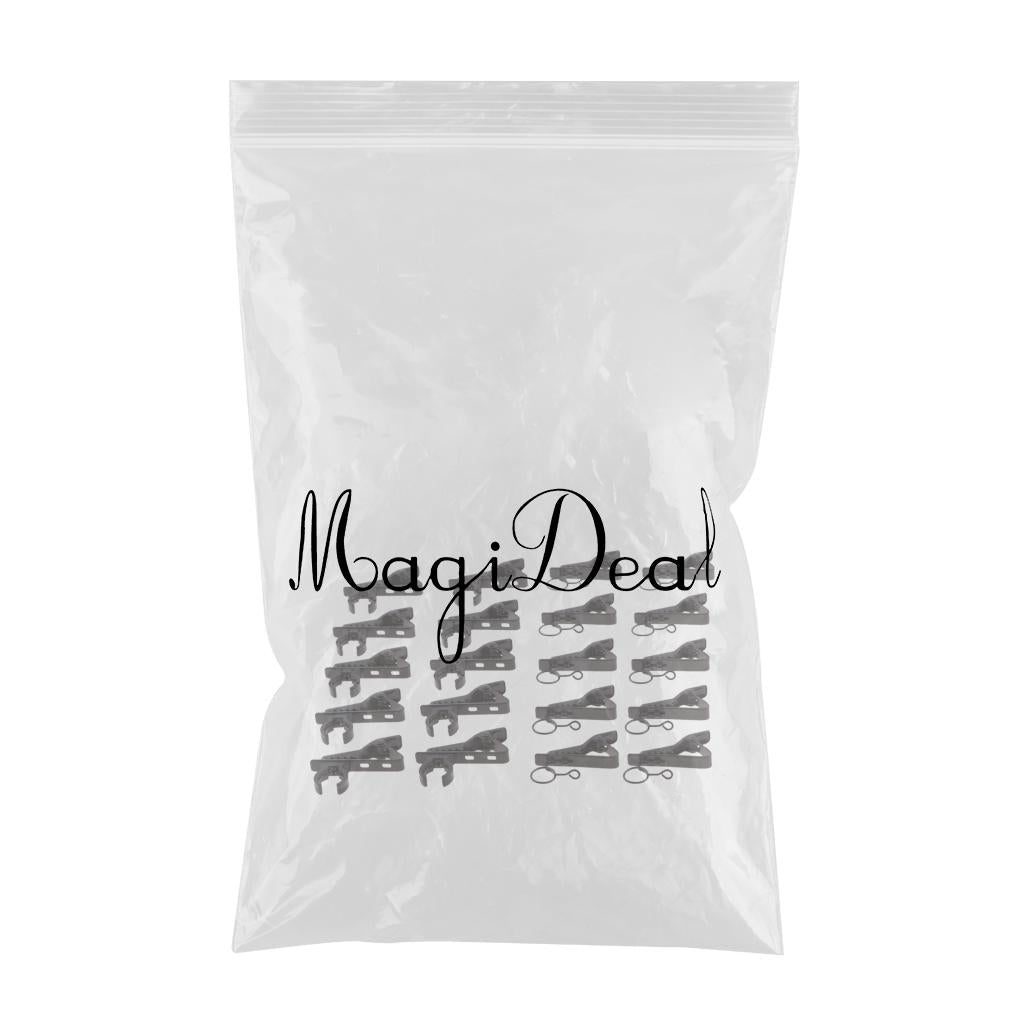 20 Pieces Ring-type Lapel Lavalier Tie Microphone Metal Clips Holder