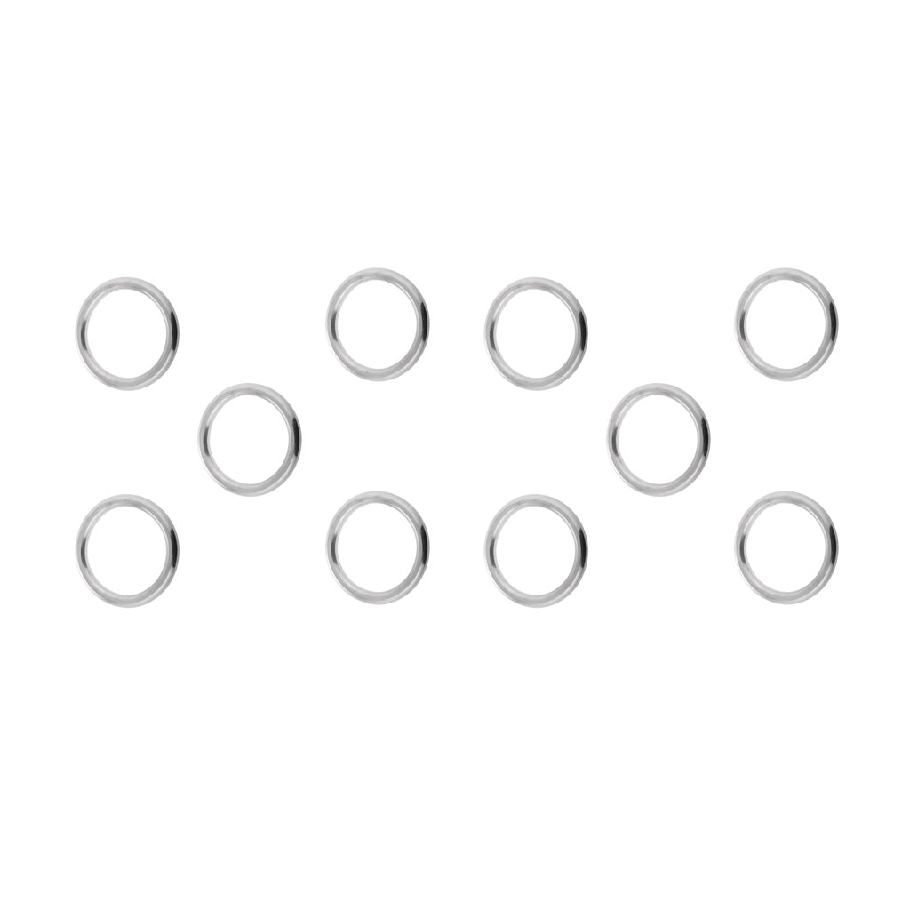 10Pcs Smooth Welded Polished Boat Marine Stainless Steel O Ring 3mm
