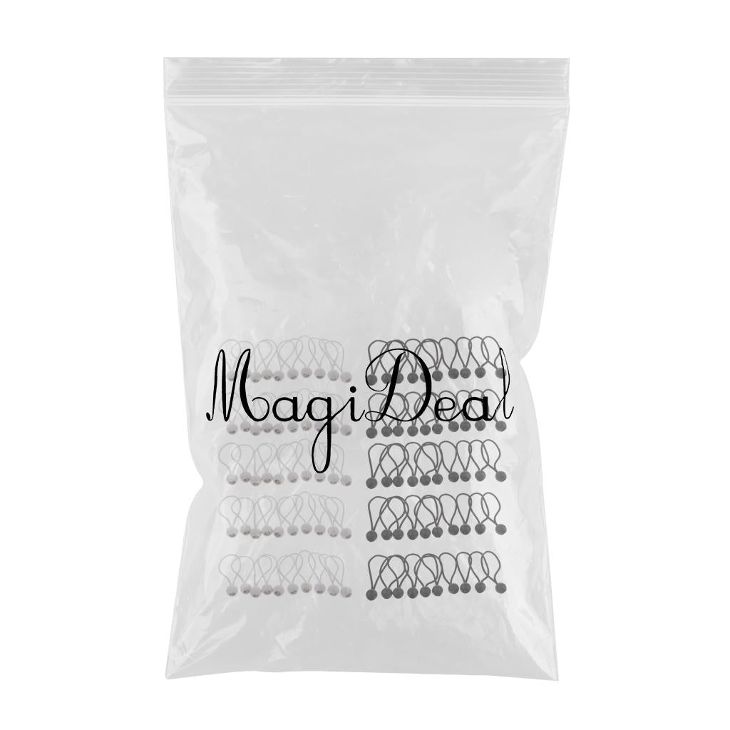 100 Pieces 16cm Heavy Duty Ball Bungee Cord Tie down Cord Canopy Straps