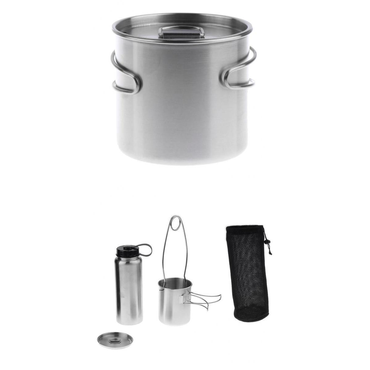 500ml Outdoor Camping Cup Pot Bowl Backpacking Travel Cup 1L Bottle Hanger