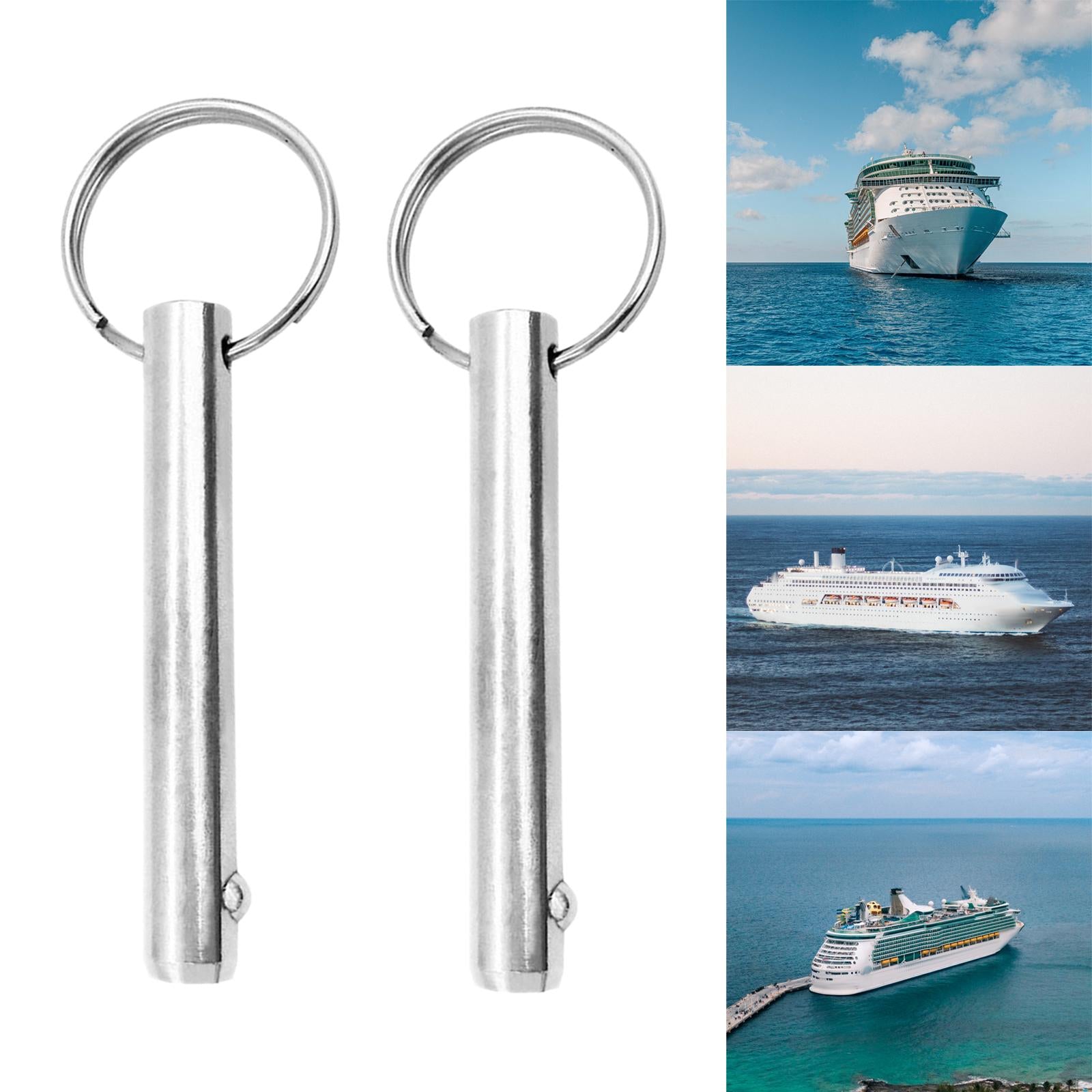 2pcs 10mm Diameter Quick Release Pull Ring Detent Pin