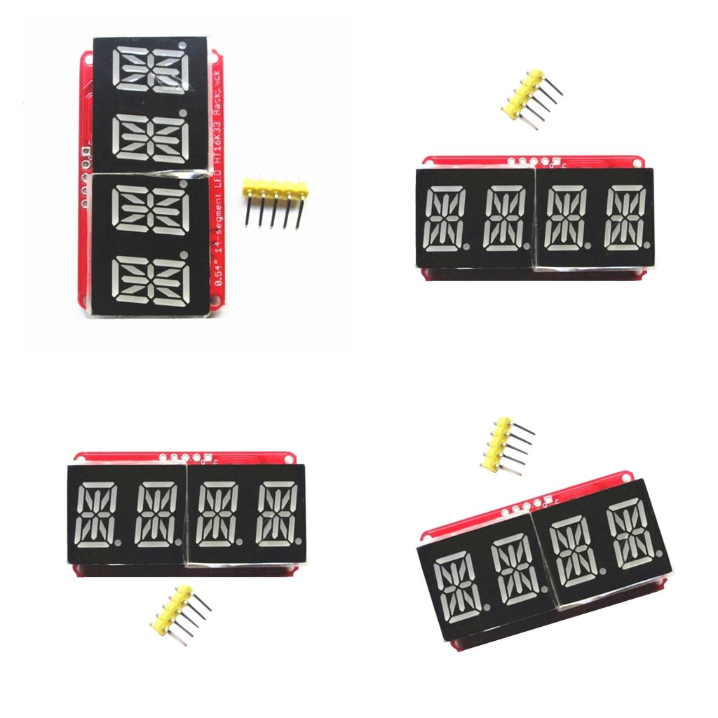 4 Pcs 0.54inch Red 4Bits Digital Tube LED Display Module I2C For