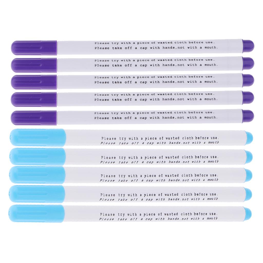 10 Pieces Water Erasable Pens Tailor Vanishing Marker Water Soluble Pen