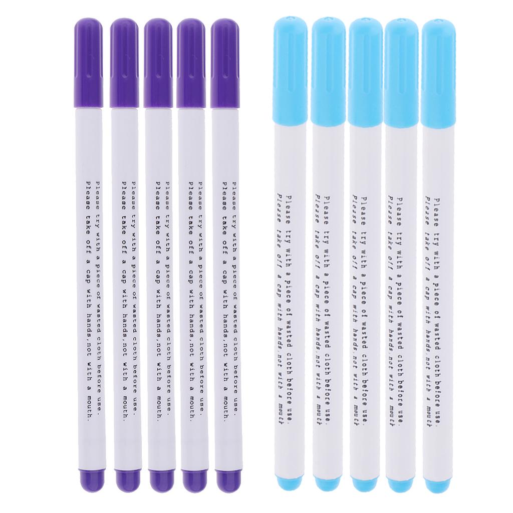 10 Pieces Water Erasable Pens Tailor Vanishing Marker Water Soluble Pen