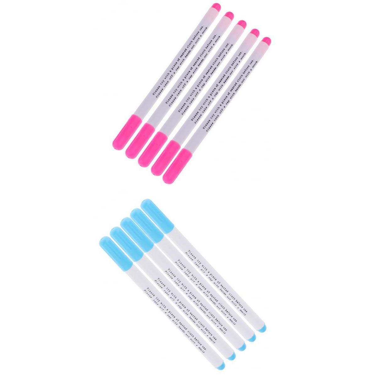 10Pcs Water Soluble Erasable Marker Pen Fabric Sew Single Heads for Tailor
