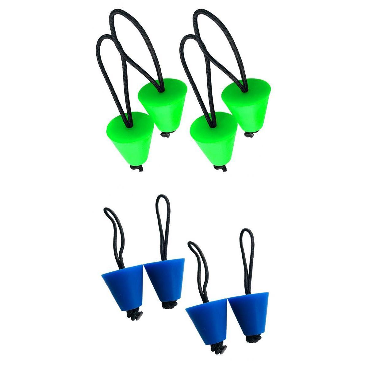 8 Pieces Rubber Universal Kayak Canoe Scupper Plugs Drain Holes Stopper Bung