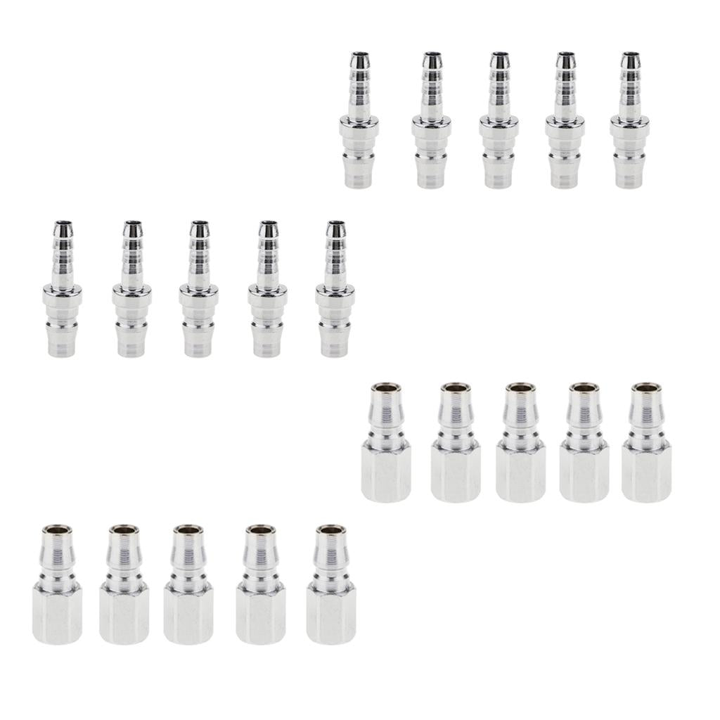 20Pcs Quick Release Coupler Connector Air Line Hose Coupling Compressor