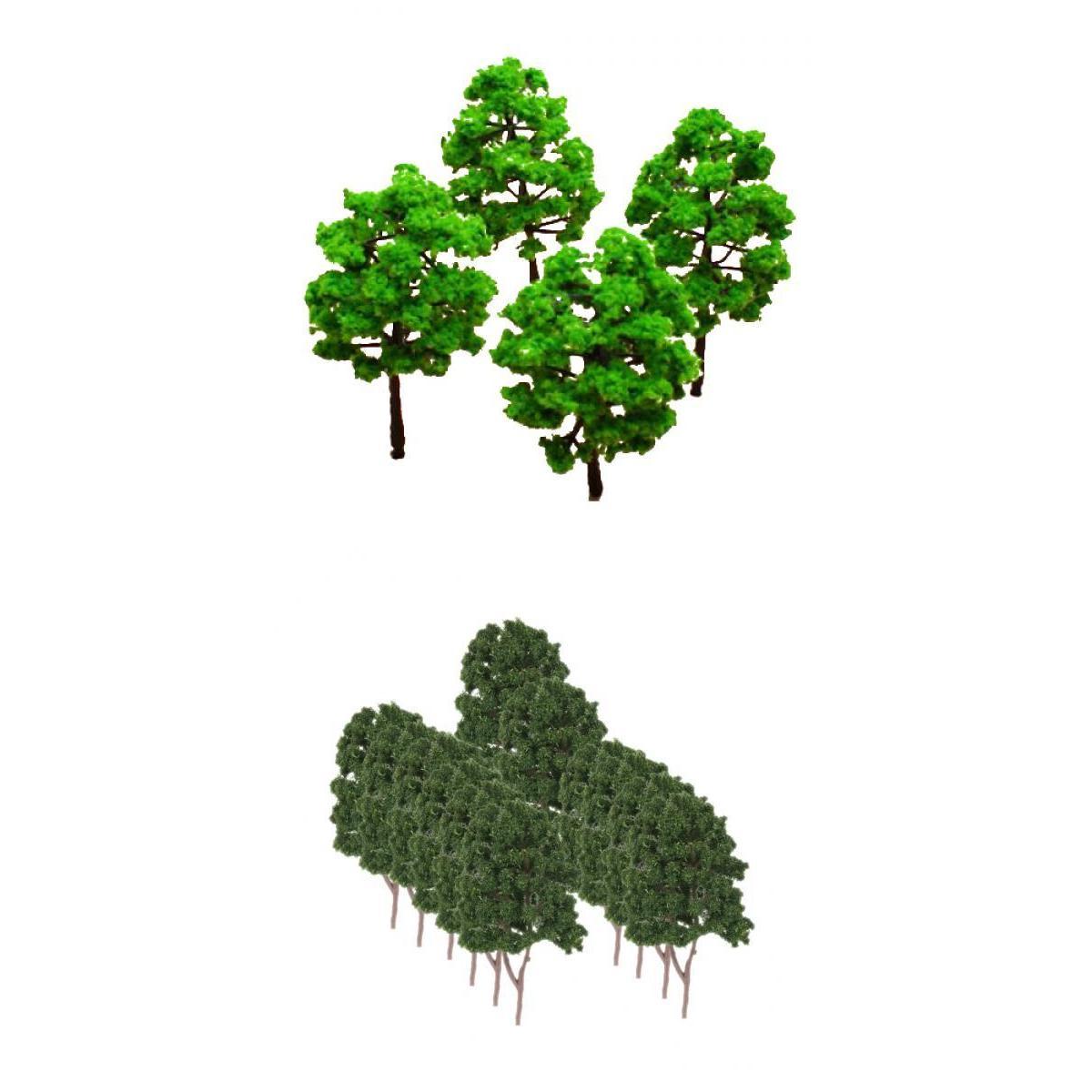 30 Pieces 8cm Plastic Model Trees Landscape Scenery Layout 1:100-1:150 Scale