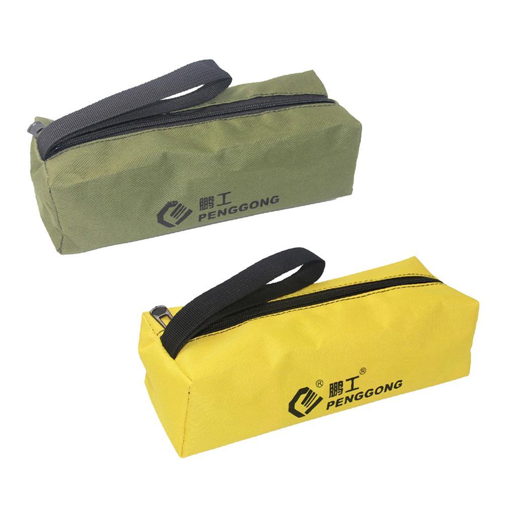 Cloth Storage Bag Repair Tools Hardware Handbag Zip Organizer Green + Yellow