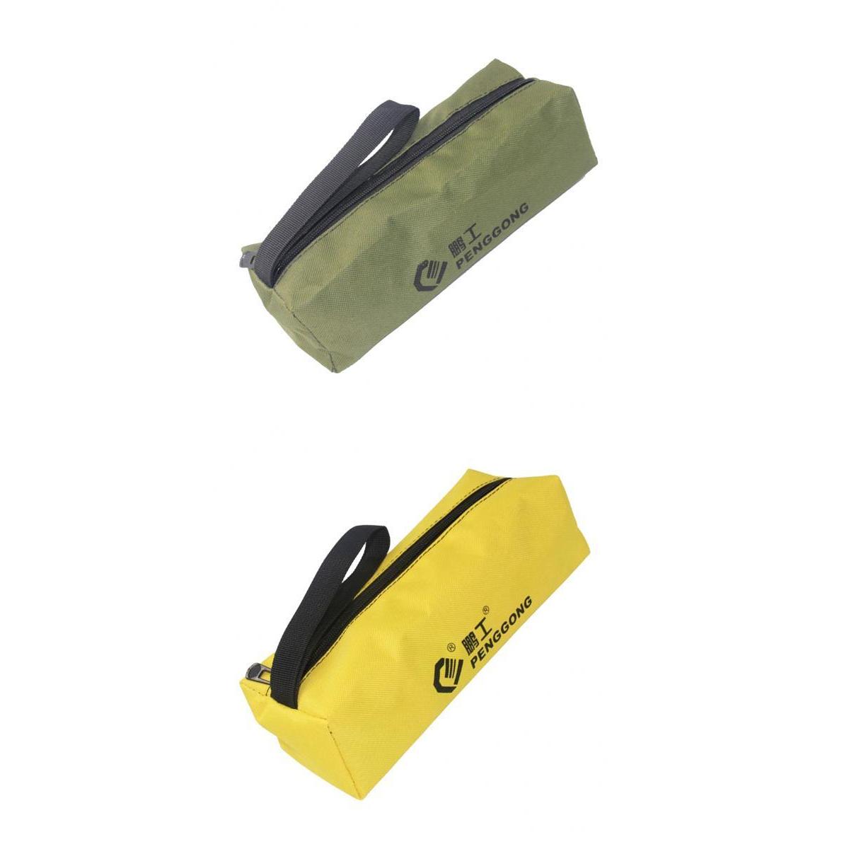 Cloth Storage Bag Repair Tools Hardware Handbag Zip Organizer Green + Yellow